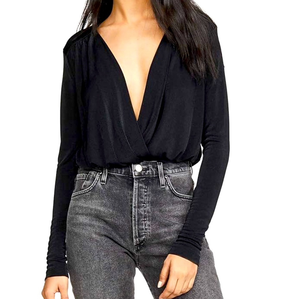 Free People Top in Black, Size Small
